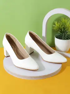 Mochi Women Block Heels Pumps