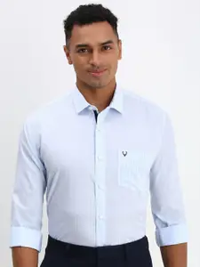 Allen Solly Men Spread Collar Striped Cotton Slim Fit Formal Shirt