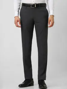 Van Heusen Men Checked Slim Fit Trousers