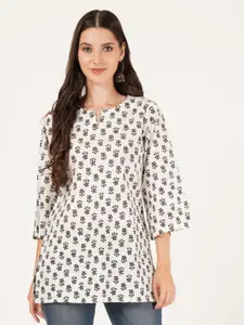 KALINI Floral Printed Pure Cotton Kurti