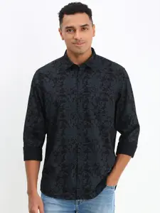 Allen Solly Men Custom Spread Collar Floral Printed Cotton Casual Shirt