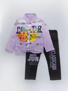 BAESD Boys Printed Shirt With Trousers