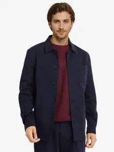 RARE RABBIT Men Solid Open Front Jacket