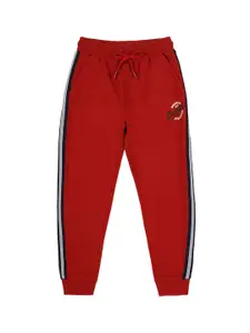 PLUM TREE Boys Striped Pure Cotton Joggers