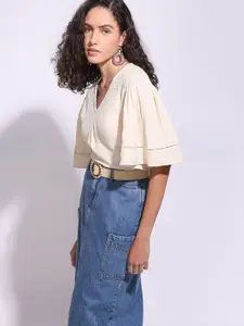 Vero Moda Flared Sleeve Cotton Top