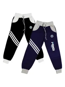 BAESD Boys Pack Of 2 Striped Mid Rise Joggers