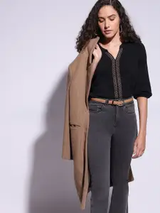 Vero Moda Bishop Sleeves Monochrome Cotton Top