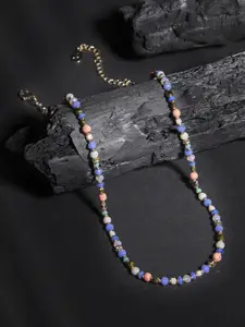 Accessorize Brass Beaded Necklace