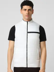 Van Heusen Sport Men Open Front Jacket with Embroidered