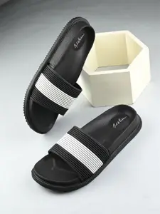 Mast & Harbour Men Striped Sliders
