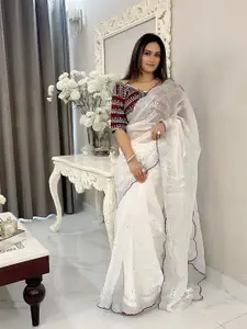 Anouk Women Embellished Beads and Stones Saree