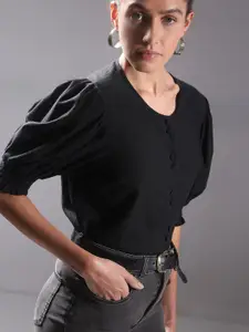 Vero Moda Puff Sleeve Monochrome Top