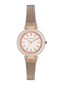 GIORDANO Women Embellished Dial & Bracelet Style Straps Analogue Watch GZ-60033-22