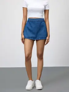 FREAKINS Women Pure Cotton Mini Skorts