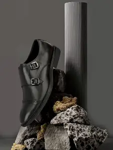 Varito Men Leather Formal Monk Shoes