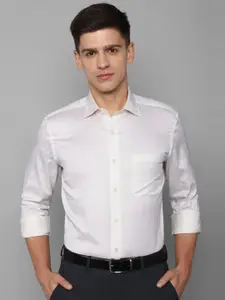 Louis Philippe Men Spread Collar Micro Ditsy Printed Cotton Formal Shirt