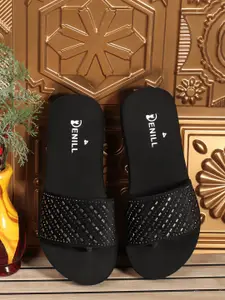 Denill Women Solid Open Toe Flats