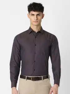 Van Heusen Men Spread Collar Micro Ditsy Printed Cotton Party Shirt