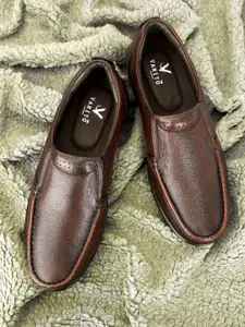 Varito Men Genuine Leather Formal Slip-On Shoes