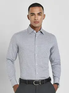 Allen Solly Sport Men Spread Collar Micro Checked Cotton Formal Shirt