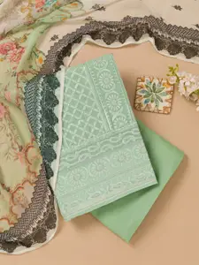 Koskii Embroidered Unstitched Dress Material