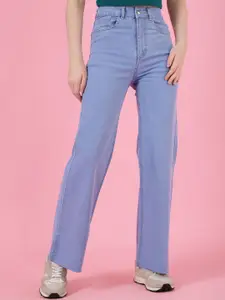 DressBerry Women Classic Straight Fit High-Rise Jeans