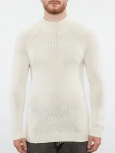 Trendyol Men Self Design High Neck Sweatshirts