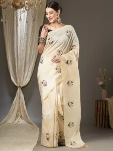 KALINI Floral Embroidered Silk Blend Saree