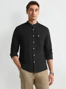 U.S. Polo Assn. Men Modern Slim Fit Opaque Casual Shirt