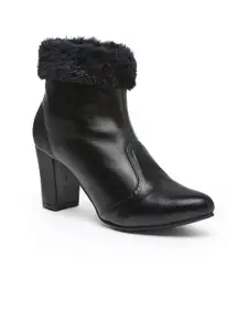 Flat n Heels Women Pointed Toe Block Heeled Boots