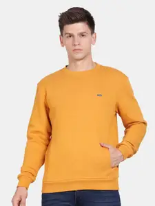 t-base Men Solid Round Neck Sweatshirt