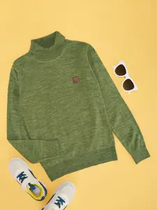 Pantaloons Junior Boys High Neck Solid Sweatshirt