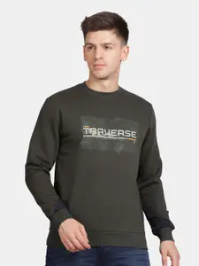 t-base Men Graphic Printed Sweatshirt