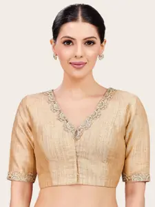 Studio Shringaar Embroidered Brocade  Saree Blouse