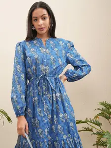 Vishudh Women Floral Print Fit & Flare Dress
