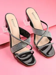 KARADDI Black Confortable & Lightweight Heels