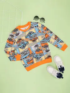 Pantaloons Junior Boys Printed Cotton Sweatshirt