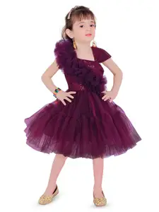 BAESD Girls Embellished Fit & Flare Dress