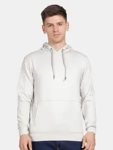 t-base Men Solid Hooded Sweatshirt