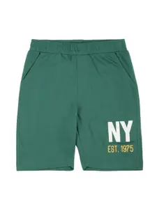 Alan Jones Boys Typography Printed Outdoor Shorts