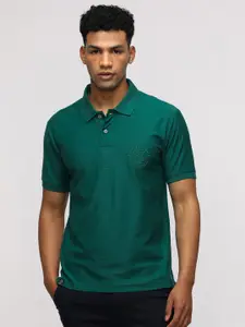 Crocodile Men Solid Polo Collar Cotton Slim Fit T-shirt