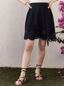 Berrylush High-Rise Flared Mini Skirts