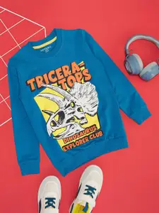 Pantaloons Junior Boys Graphic Printed Pure Cotton Sweatshirt