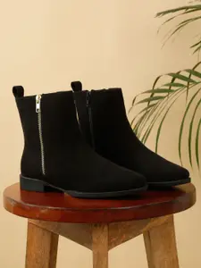 Flat n Heels Women Mid-Top Zip Up Regular Boot