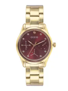 GUESS Women Bracelet Style Straps Analogue Multi Function Watch GW0659L5