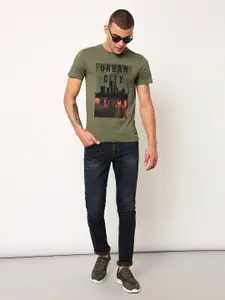 Lee Graphic Printed Cotton Slim Fit T-shirt