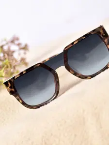 DressBerry Women Oversized Sunglasses with UV Protected Lens DBSG24-383-TG-Grey