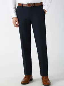 Peter England Men Slim Fit Formal Trousers