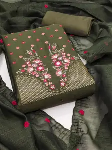 Peachmode Thread Work Unstitched Dress Material