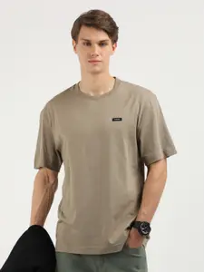Calvin Klein Jeans Men Solid Round Neck Cotton T-Shirt